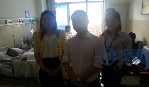 揚州分公司探望員工家屬-—傳遞真情