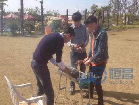 鹽城分公司大洋灣自助燒烤團建活動